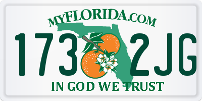 FL license plate 1732JG