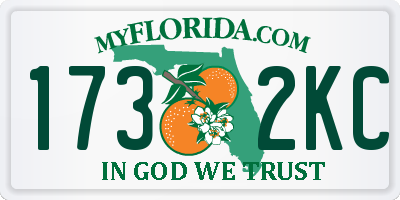 FL license plate 1732KC