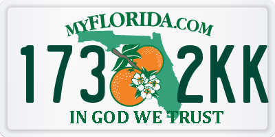 FL license plate 1732KK