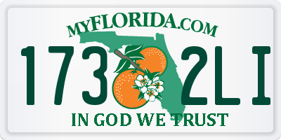 FL license plate 1732LI