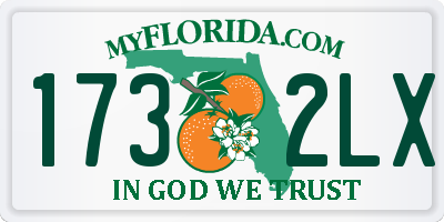 FL license plate 1732LX
