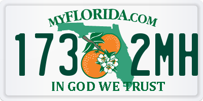 FL license plate 1732MH