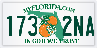 FL license plate 1732NA