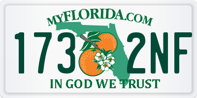 FL license plate 1732NF