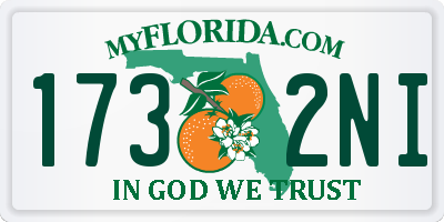 FL license plate 1732NI