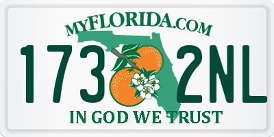 FL license plate 1732NL