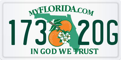 FL license plate 1732OG