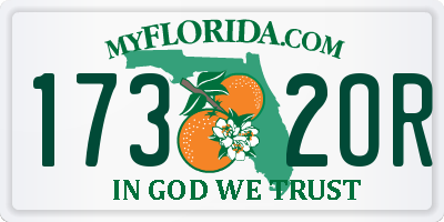 FL license plate 1732OR