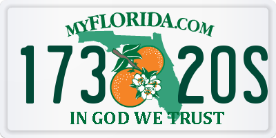 FL license plate 1732OS