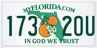 FL license plate 1732OU