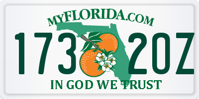 FL license plate 1732OZ