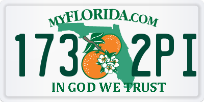 FL license plate 1732PI