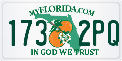 FL license plate 1732PQ
