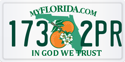 FL license plate 1732PR