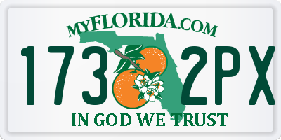 FL license plate 1732PX