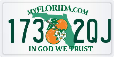 FL license plate 1732QJ