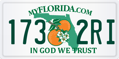 FL license plate 1732RI