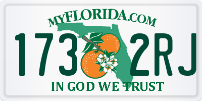 FL license plate 1732RJ