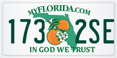 FL license plate 1732SE