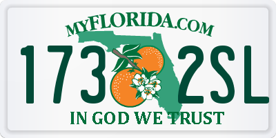 FL license plate 1732SL