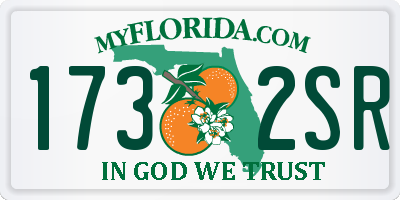 FL license plate 1732SR