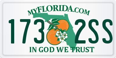 FL license plate 1732SS