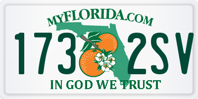 FL license plate 1732SV