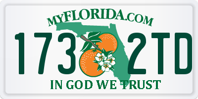 FL license plate 1732TD