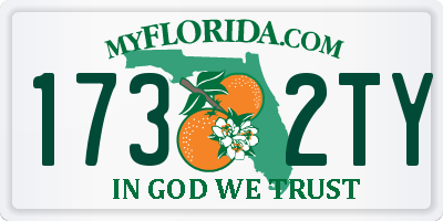 FL license plate 1732TY
