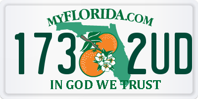 FL license plate 1732UD