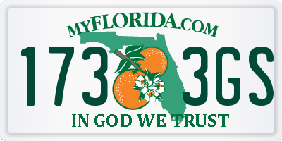 FL license plate 1733GS