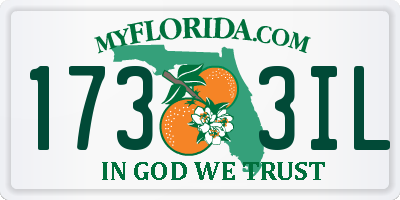 FL license plate 1733IL