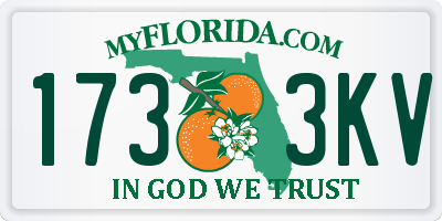 FL license plate 1733KV