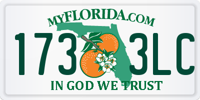 FL license plate 1733LC