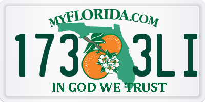 FL license plate 1733LI