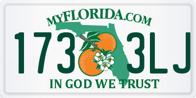 FL license plate 1733LJ