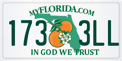 FL license plate 1733LL