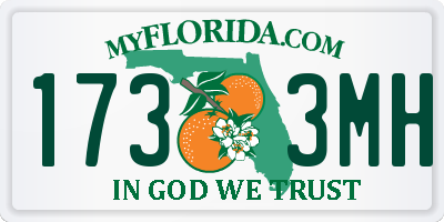FL license plate 1733MH