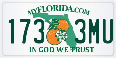 FL license plate 1733MU