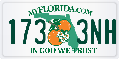 FL license plate 1733NH