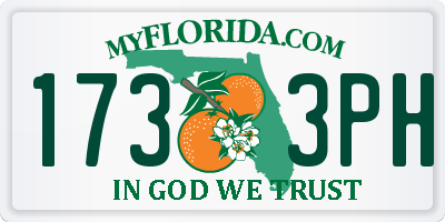FL license plate 1733PH