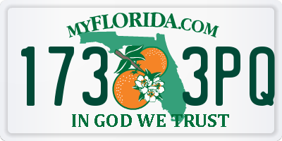 FL license plate 1733PQ