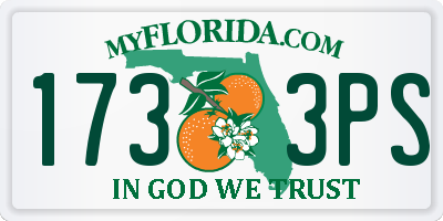 FL license plate 1733PS