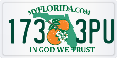 FL license plate 1733PU