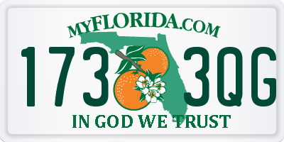 FL license plate 1733QG