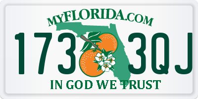 FL license plate 1733QJ