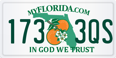 FL license plate 1733QS