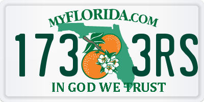 FL license plate 1733RS