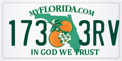 FL license plate 1733RV