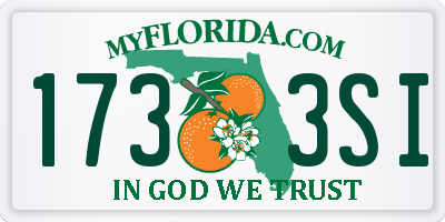 FL license plate 1733SI